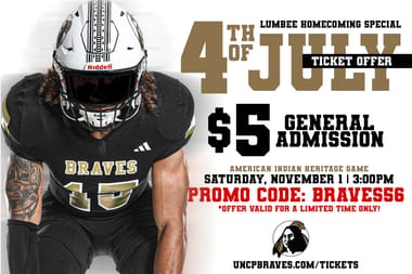 UNCP Braves Football vs. Barton Bulldogs