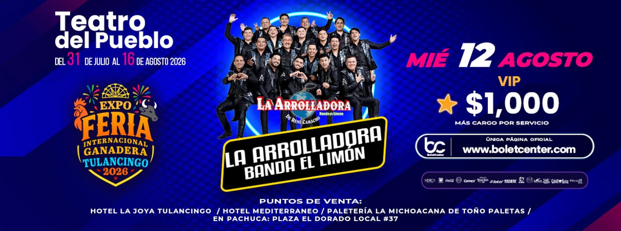 LA ARROLLADORA BANDA EL LIMÓN 12/08/2026