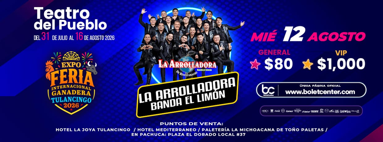 LA ARROLLADORA BANDA EL LIMÓN 12/08/2026