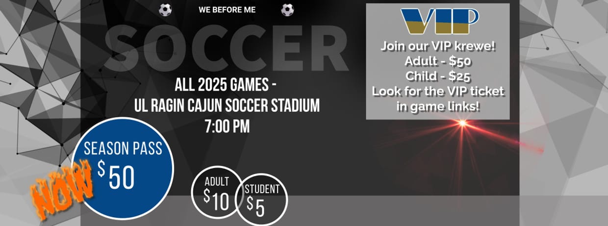 Louisiana Krewe FC - 2025 Season Passes