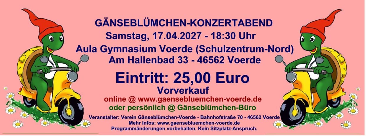 Gänseblümchen-Jubiläumskonzert