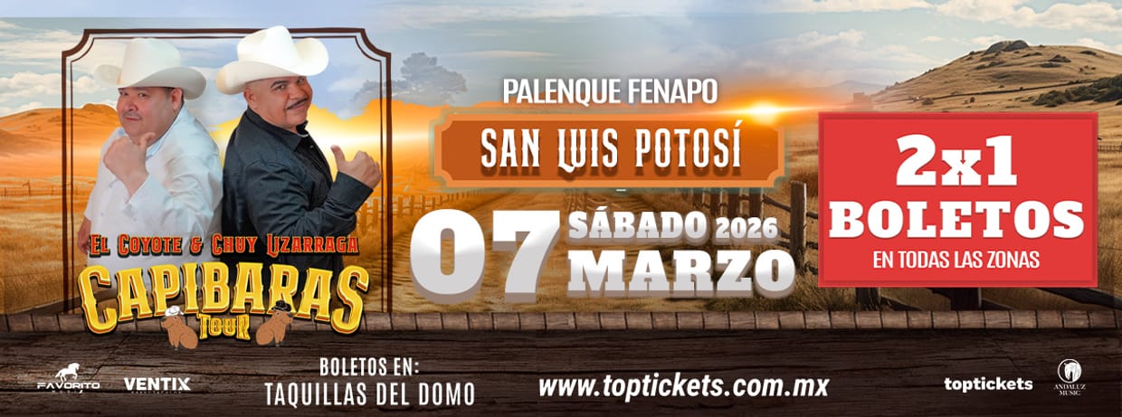 CAPIBARAS TOUR SAN LUIS POTOSÍ 07/03/2026