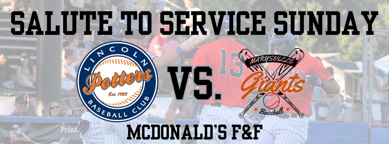 Salute to Service Sunday vs. Marysville Giants