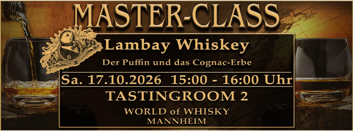 Lambay Whiskey Masterclass - Der Puffin und das Cognac-Erbe