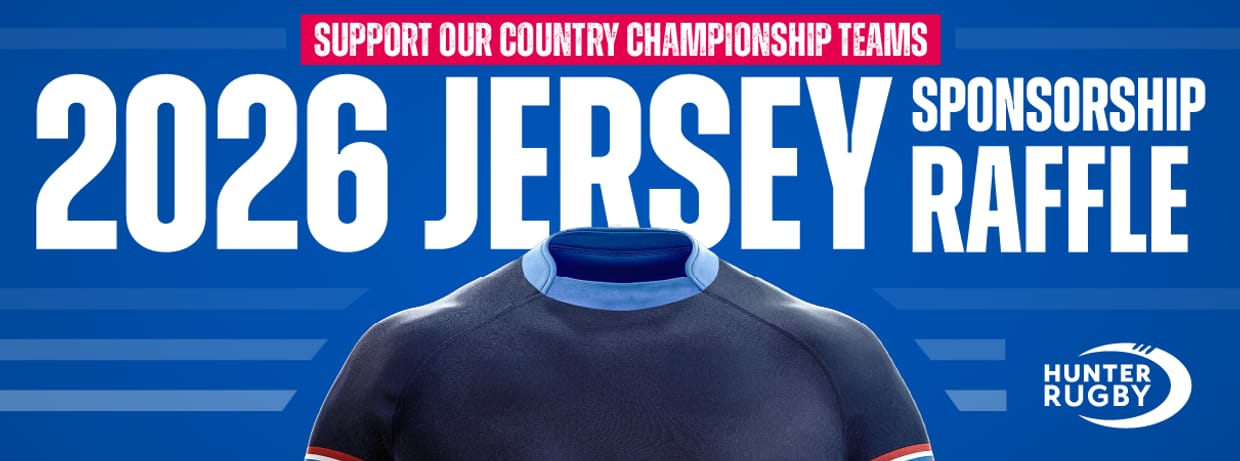 Hunter Rugby Representative Jersey Raffle