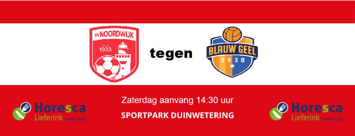 vv Noordwijk - Blauw Geel '38
