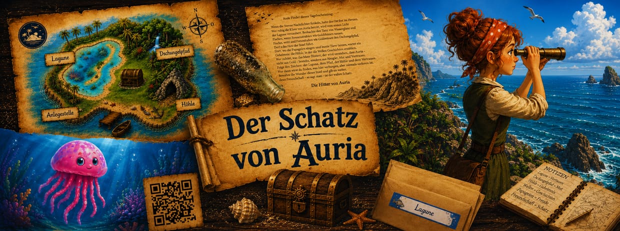 Der Schatz von Auria - ein spannendes Escape Game für Familien