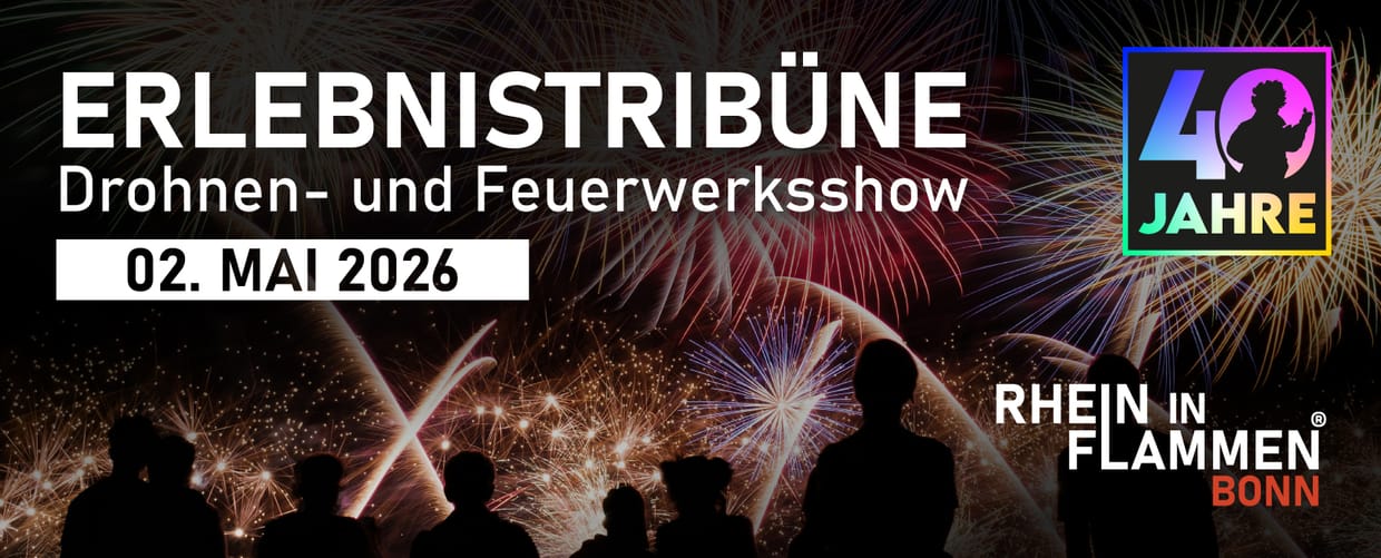 Erlebnistribüne am See: 40 Jahre Rhein in Flammen