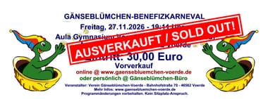Gänseblümchen-Benefiz-Karneval 2026/2027