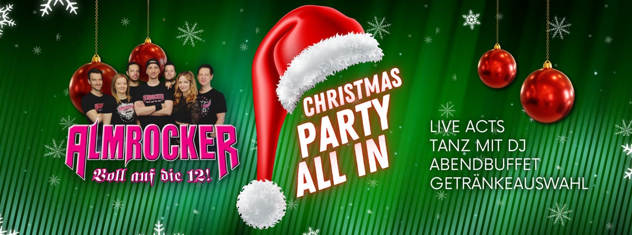 Christmas Party All In mit den Almrockern