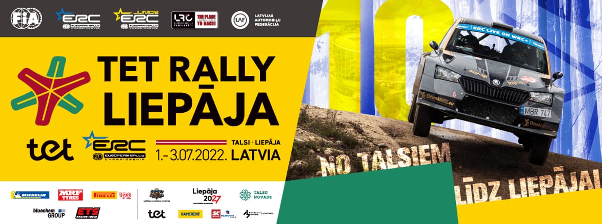 Tet RALLY LIEPĀJA 2022  - FIA ERC ROUND IN LATVIA