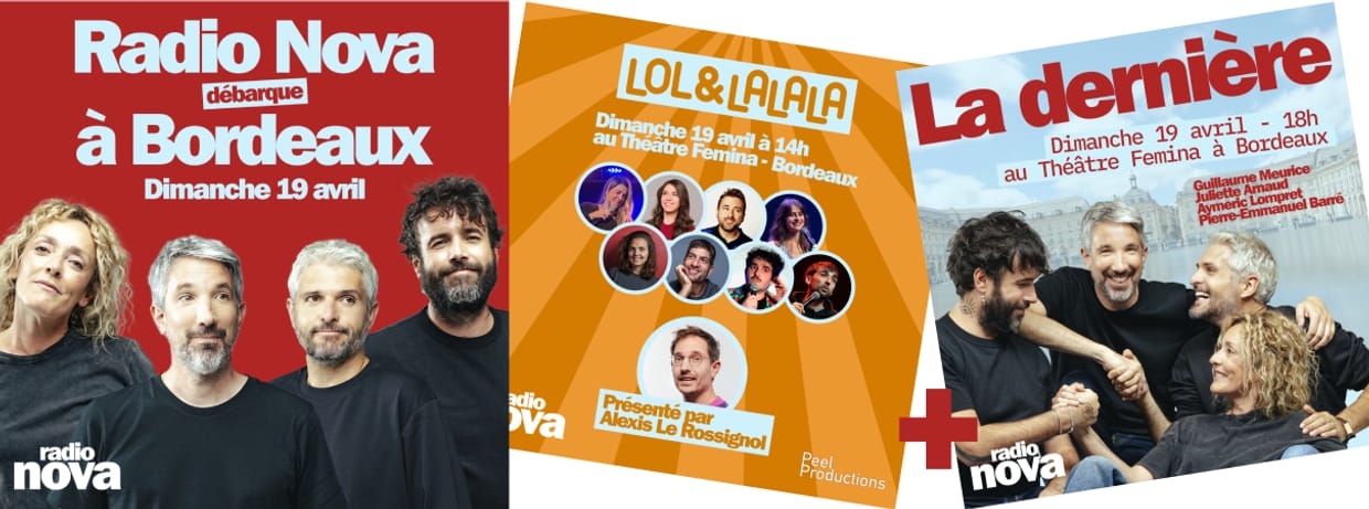 RADIO NOVA DÉBARQUE À BORDEAUX