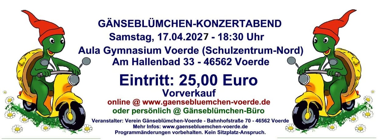 Gänseblümchen-Jubiläumskonzert