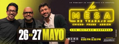 LA MESA DE TRABAJO EN VIVO EN MERO BAR