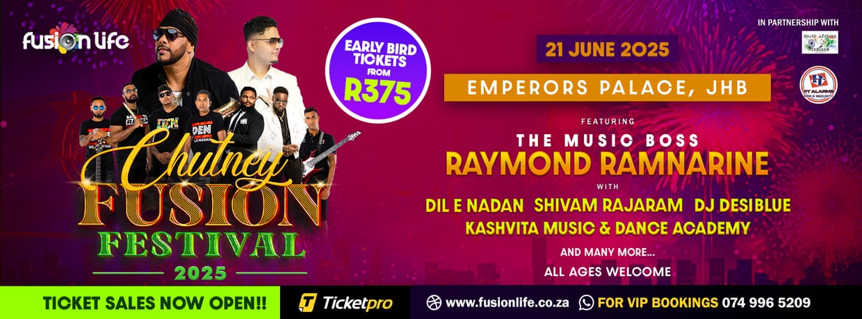 Chutney Fusion Festival 2025 Johannesburg