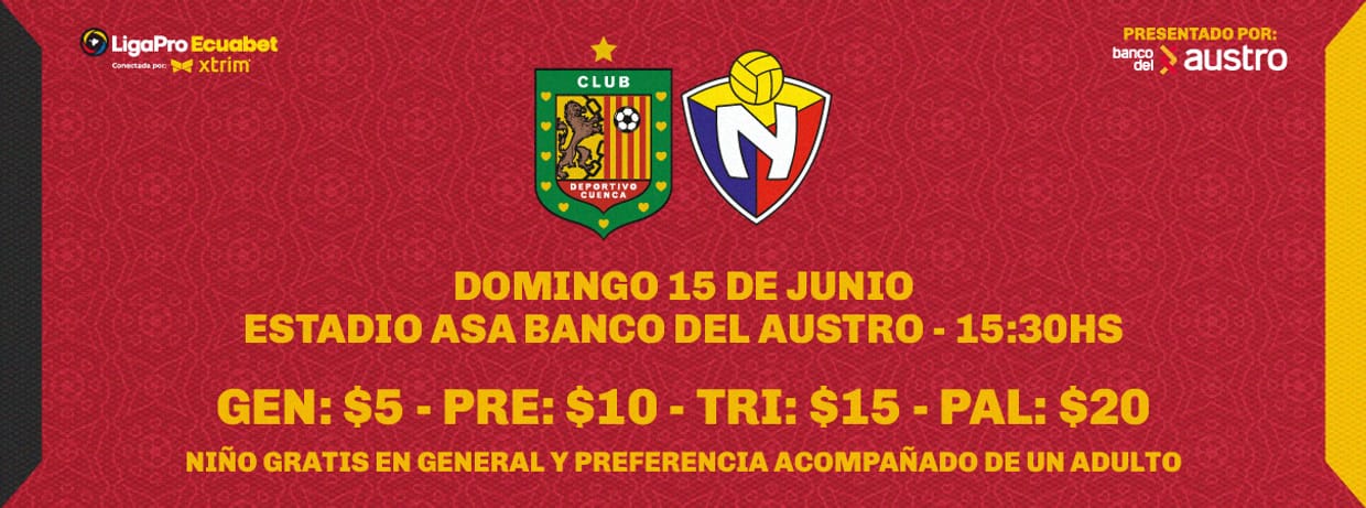 DEPORTIVO CUENCA VS EL NACIONAL