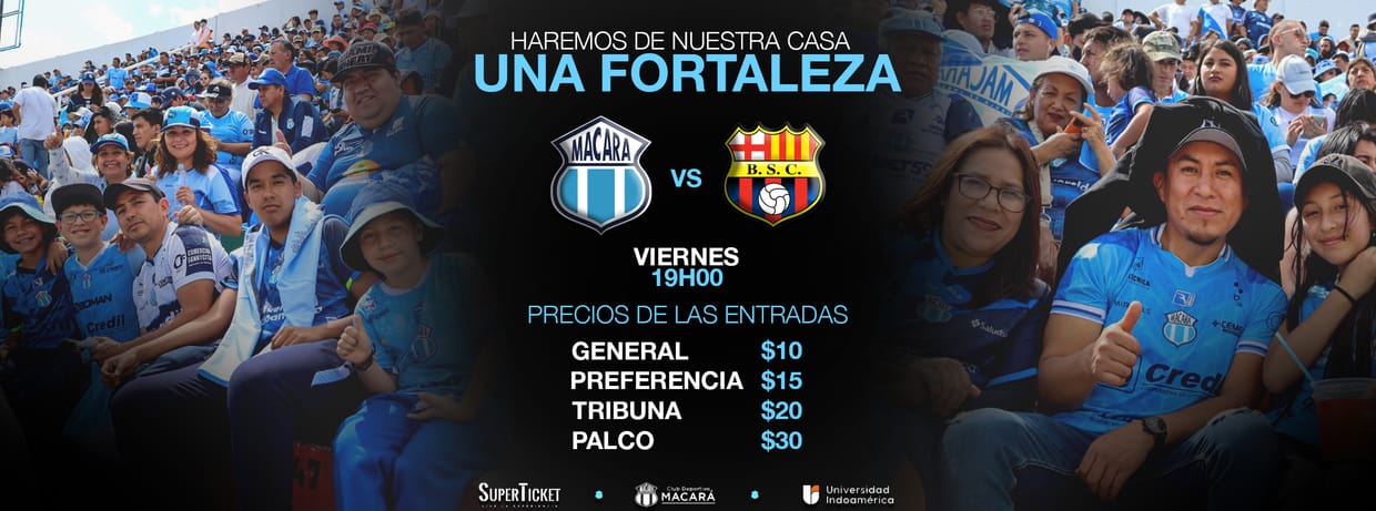 HINCHADA VISITANTE CD MACARÁ vs BARCELONA SC