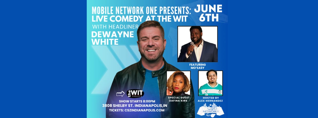 Stand Up at the Wit! Headliner: Dewayne White (17+) - 8:00 PM
