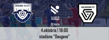 Tonybet Virslīga: Grobiņas SC/LFS - VALMIERA FC