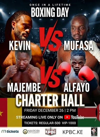 MUFASA(KENYA) VS KEVIN(CAMEROON)