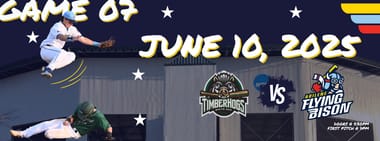 POSTPONED - JUNE 10TH - Pineywoods Timberhogs vs. Abilene Flying Bison