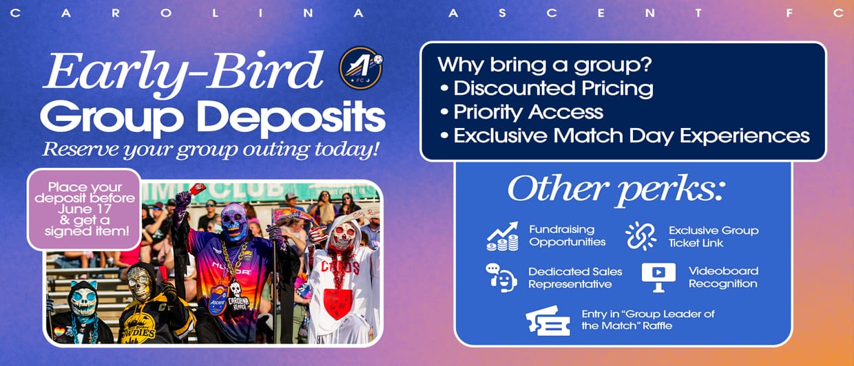 Carolina Ascent FC Group Ticket Deposit - 2026