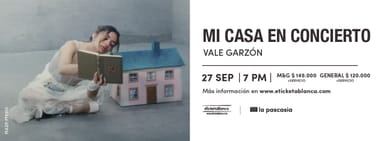 Evento cancelado : MI CASA EN CONCIERTO: VALE GARZON EN LA PASCASIA
