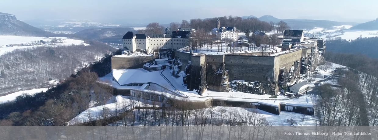 Historisch-romantischer Weihnachtsmarkt Festung Königstein 2026 | Sparpreistickets | Einlass nur 9 bis 11 Uhr!