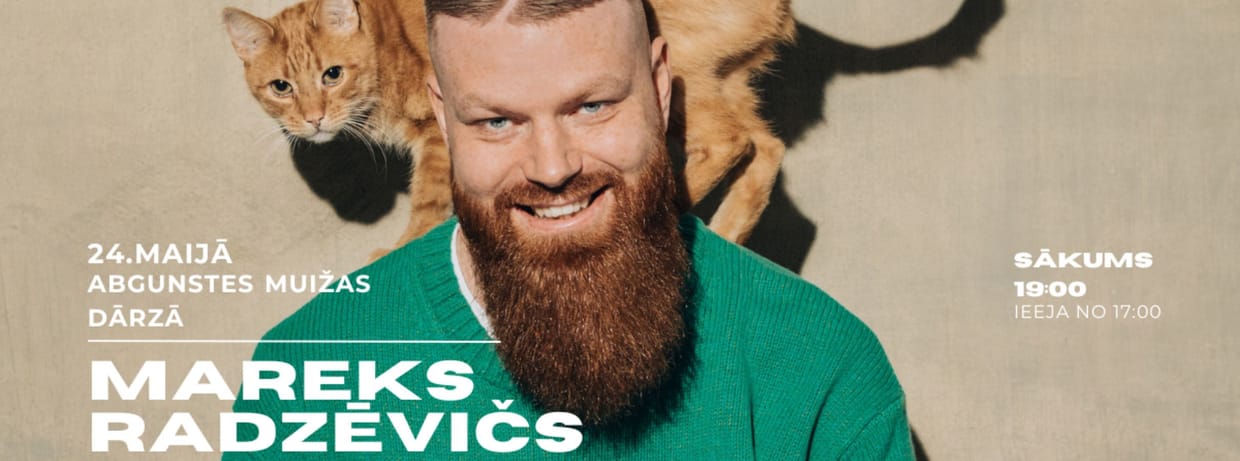 Mareks Radzēvičs Abgunstes muižas dārzā