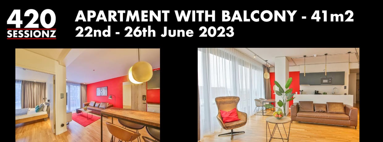 5-Days VYBZ VIP Mary Jane Expo Weekend – Apartment with balcony – 41 m²