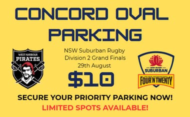 2026 Div 2 Grand Finals - Concord Oval Parking