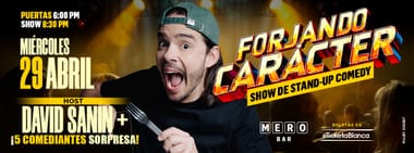 FORJANDO CARACTER: SHOW DE STAND-UP COMEDY