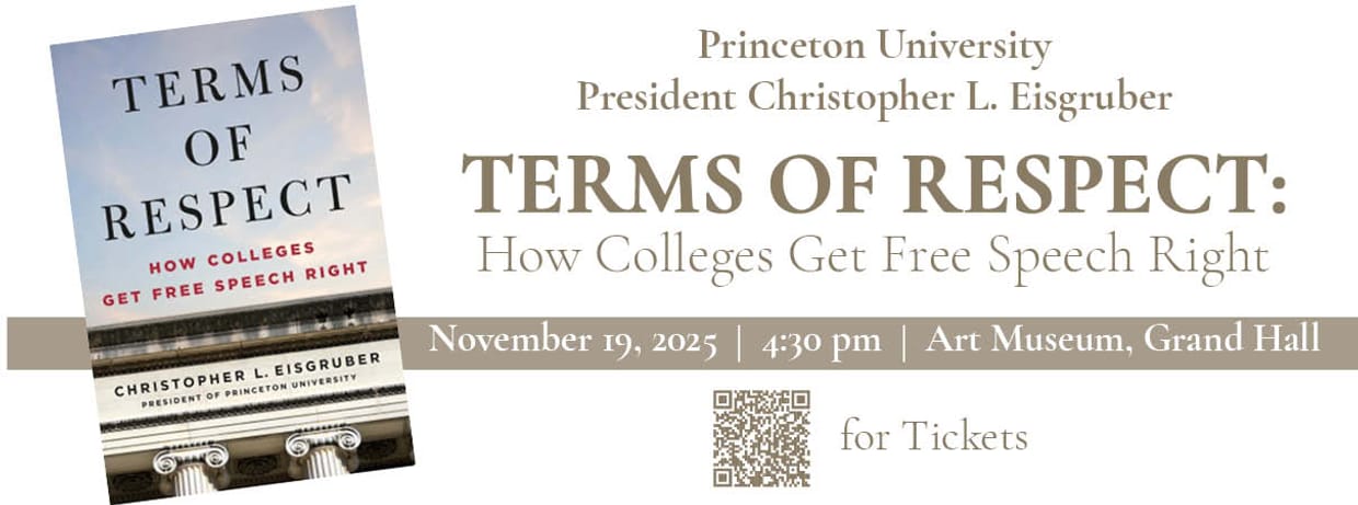 Book Talk with President Eisgruber