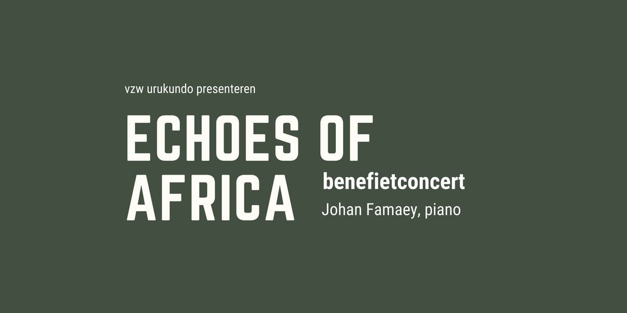 Benefietconcert "Echoes of Africa"
