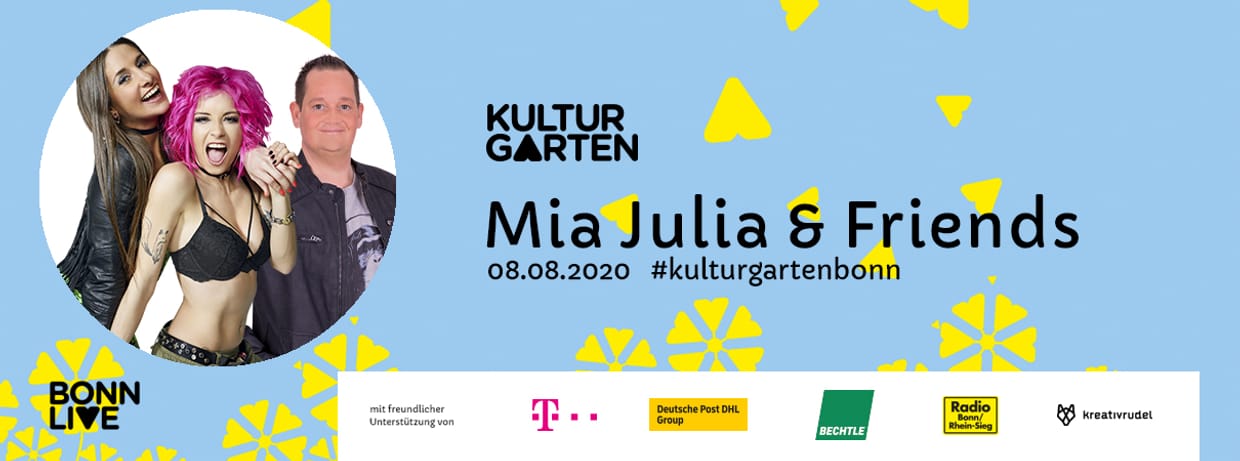 Mia Julia, Frenzy, Sabbotage & Schokkverliebt | BonnLive Kulturgarten