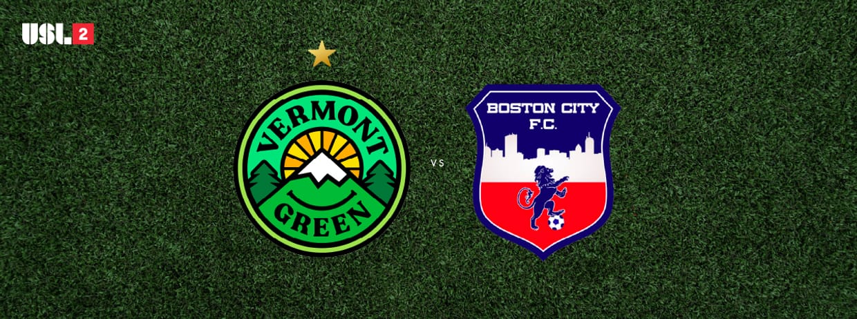 Vermont Green FC Men vs Boston City FC
