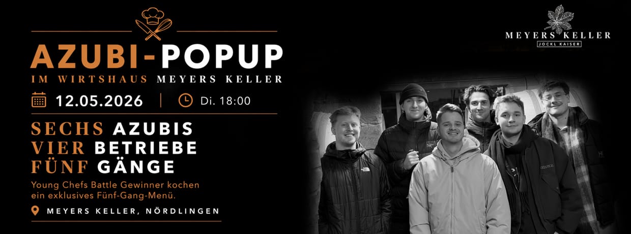 AZUBI-POPUP IM WIRTSHAUS MEYERS KELLER