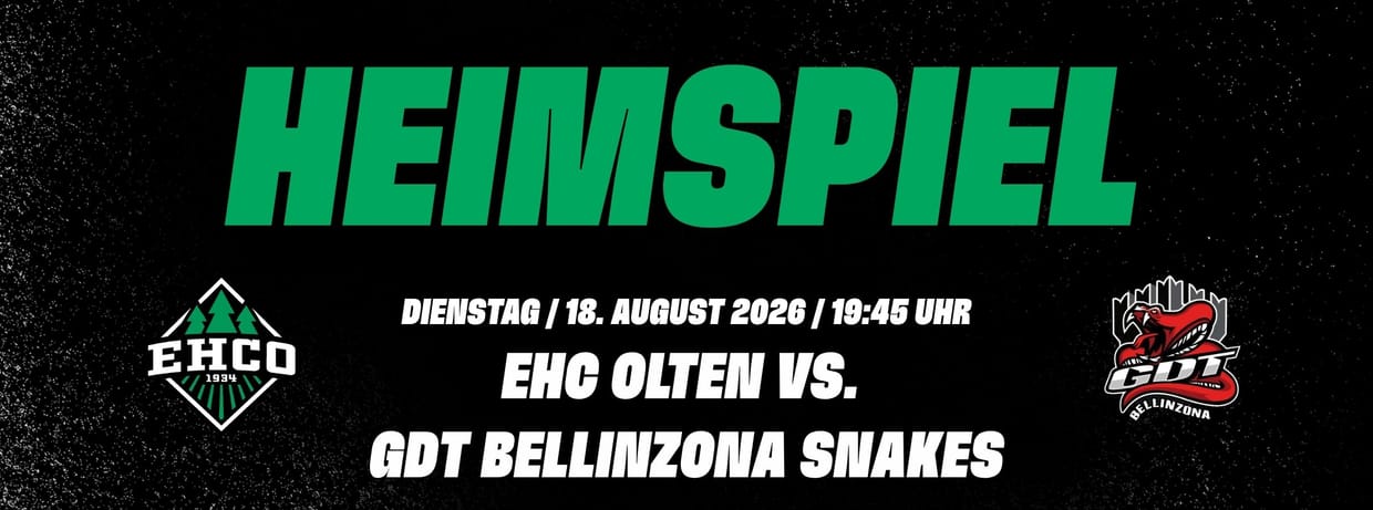 Testspiel: EHC Olten - GDT Bellinzona Snakes