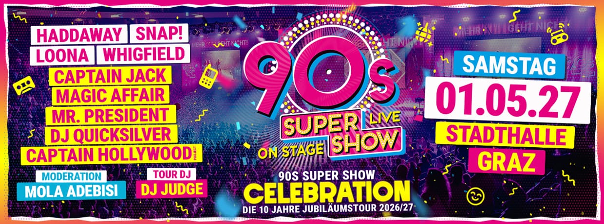 90s Super Show Graz 2027