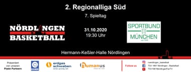 !! SPIEL ABGESAGT !! TSV Nördlingen vs. Sportbund München !! SPIEL ABGESAGT !! 