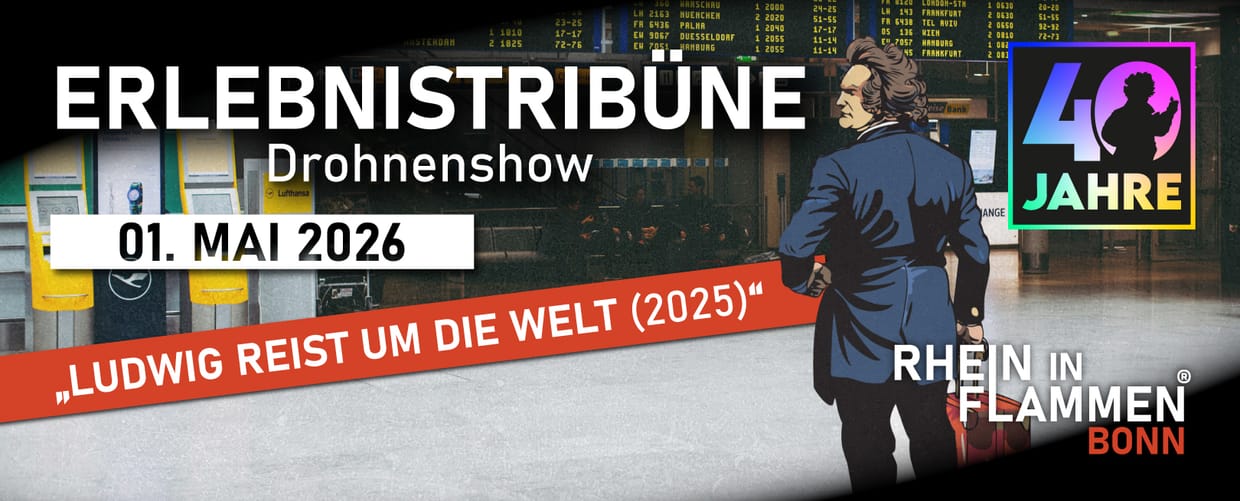 Erlebnistribüne am See: Drohnenshow Freitag (01.05.2026)