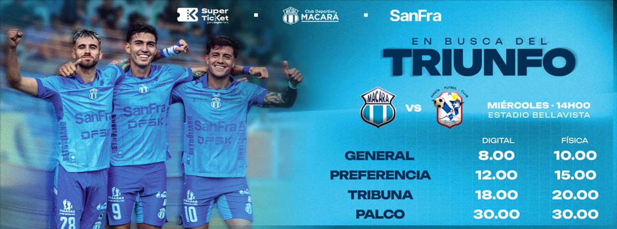 HINCHADA LOCAL- CD MACARÁ vs MANTA FC