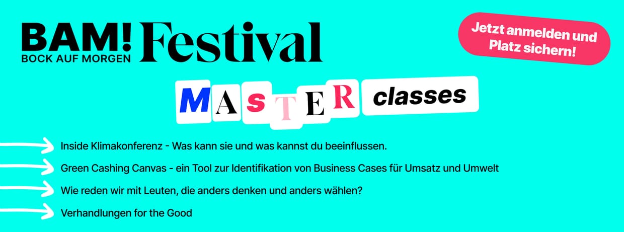 BAM! Bock auf Morgen Festival - Masterclasses 2026