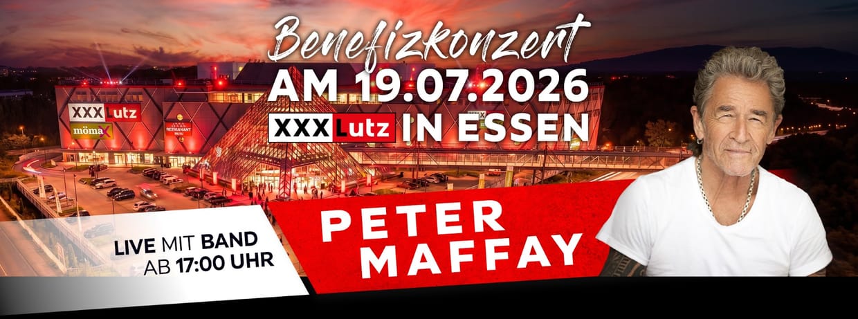 XXXLutz Benefizkonzert mit Peter Maffay