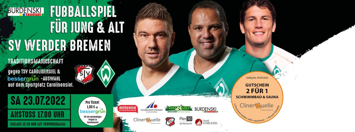 Fußballspiel Werder Bremen Traditionsmannschaft