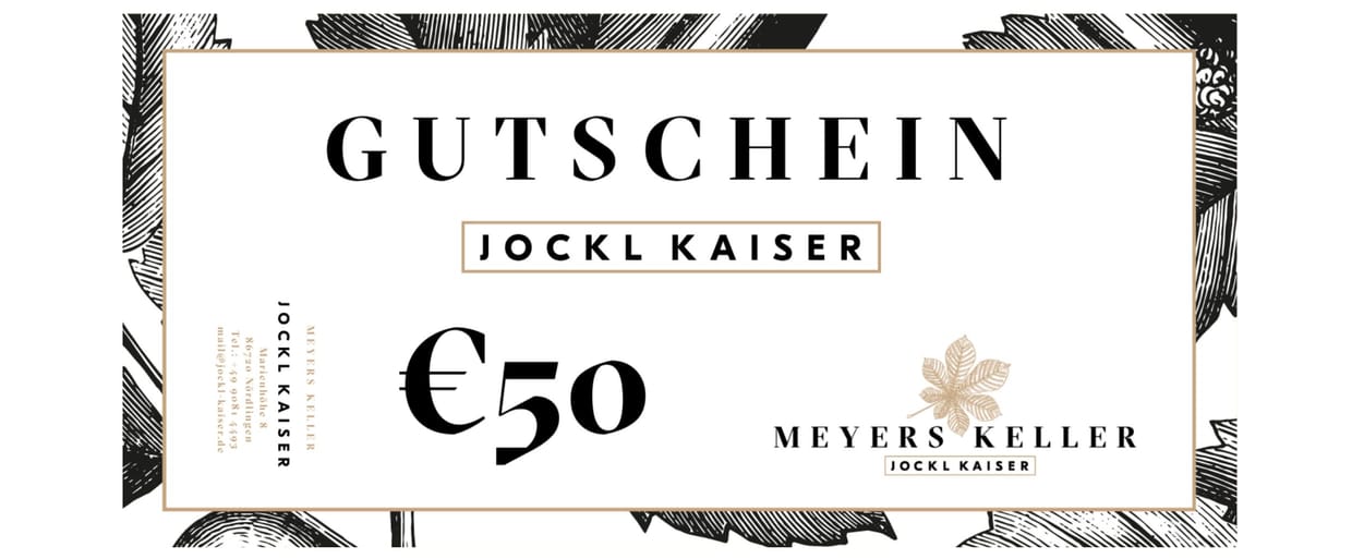 Gutschein im Wert von 50 €