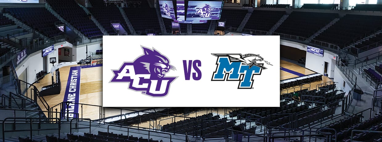 ACU Mens Basketball vs Middle Tennessee