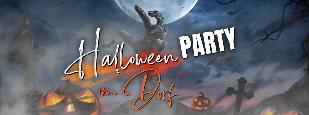 Halloween Party im Dorf