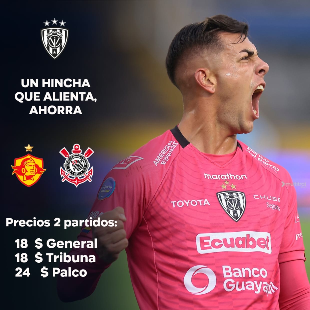 COMBO IDV vs SD AUCAS / IDV vs CORINTHIANS