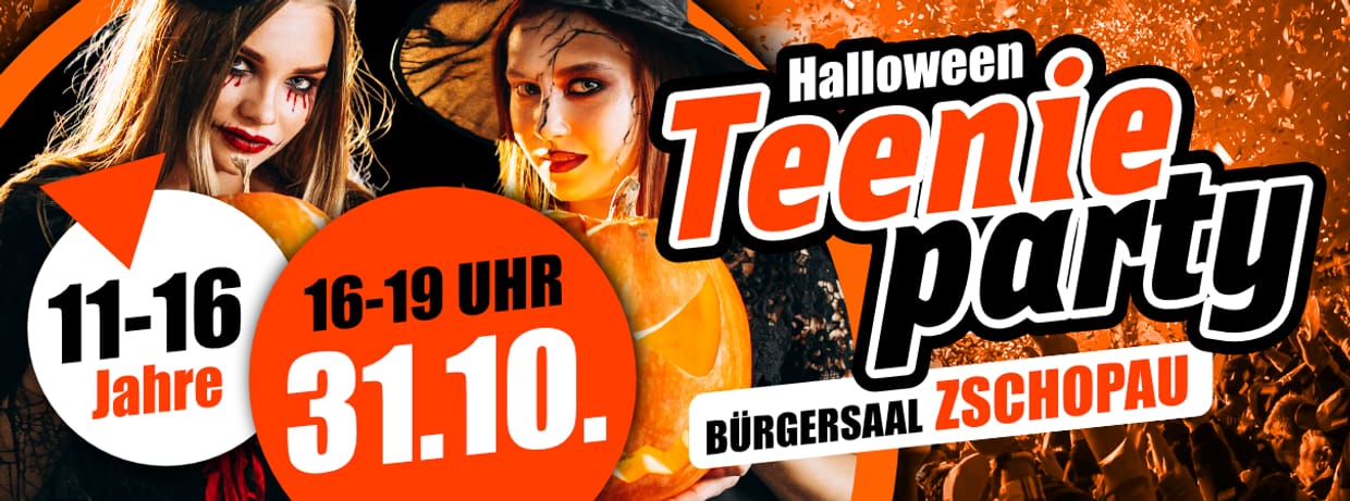 31.10. - TEENIEPARTY Zschopau